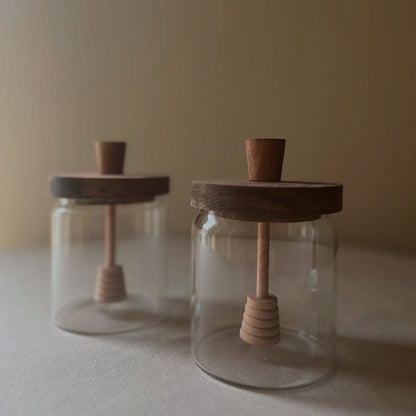 Glass Honey Jar