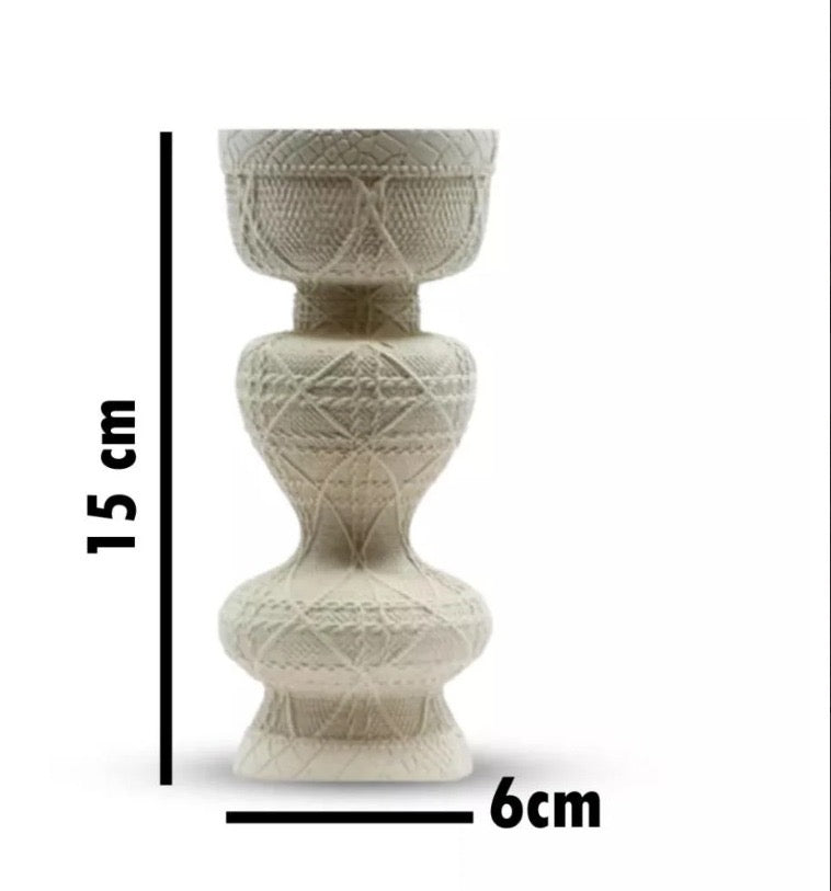 3pcs-Roman-Style Stone Candle Holder