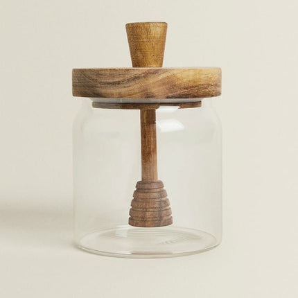 Glass Honey Jar