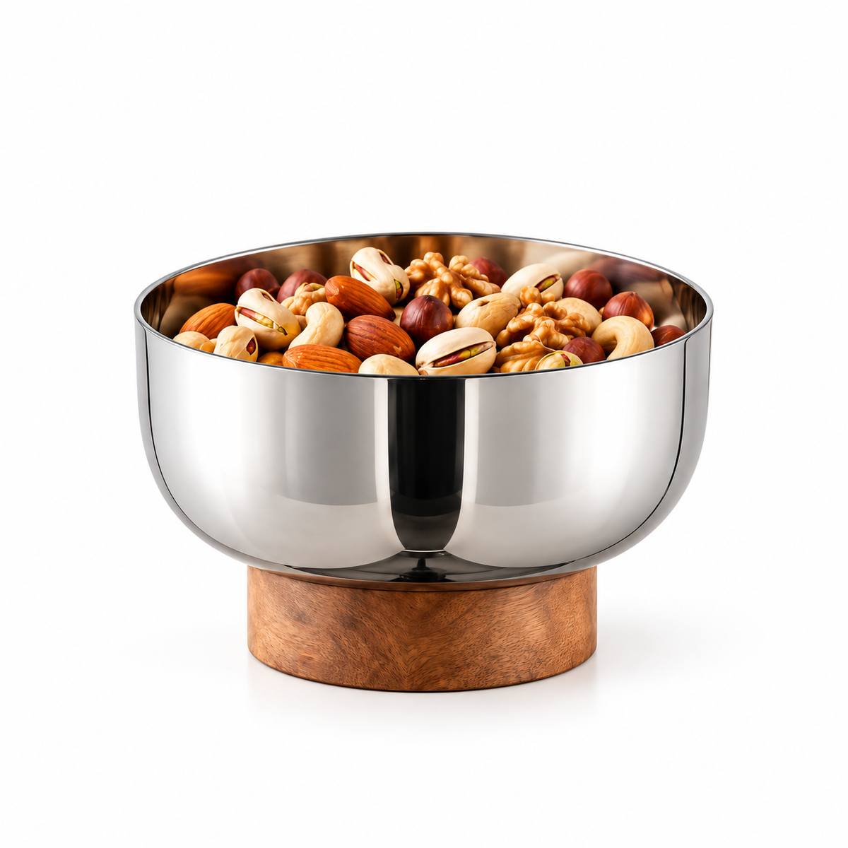 Stainless Steel Serving Bowl – 21 cm