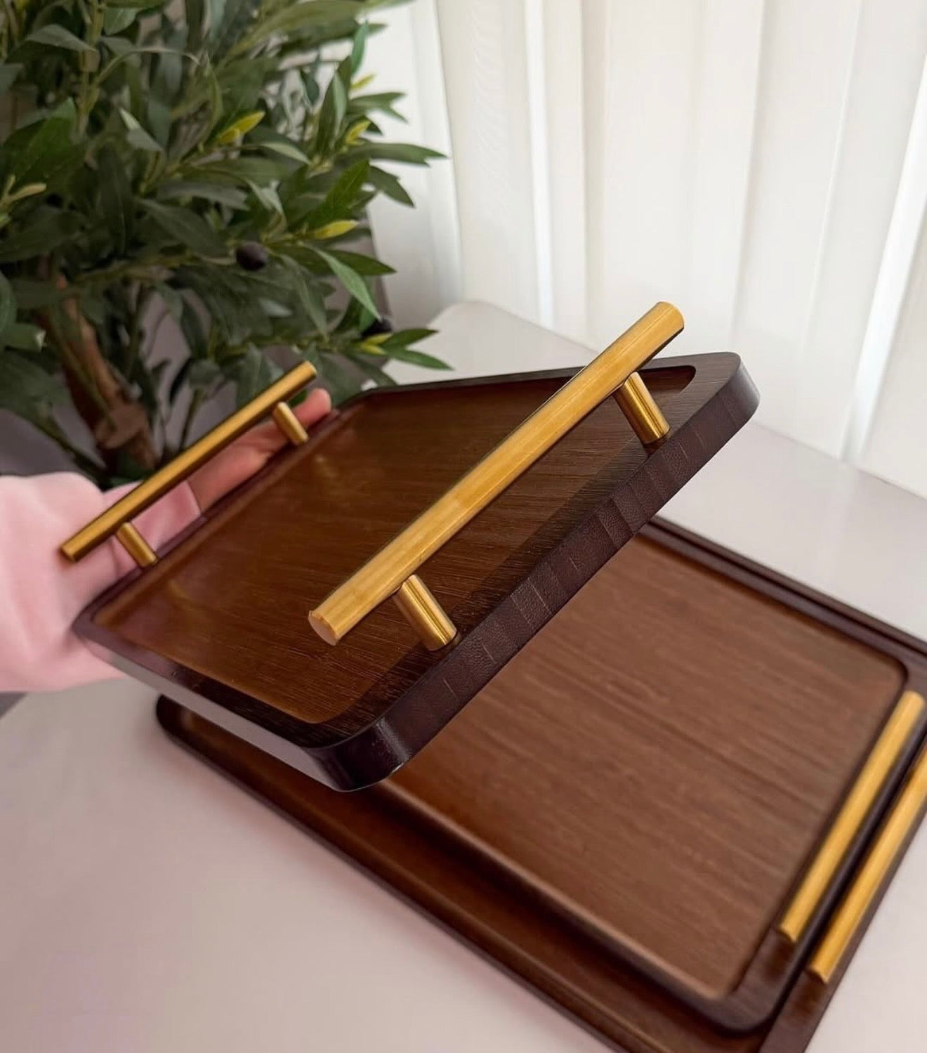 Dark Brown Tray