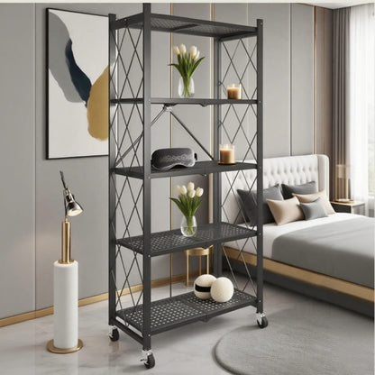 Modern Multi-Tier Metal/Iron Storage Shelf