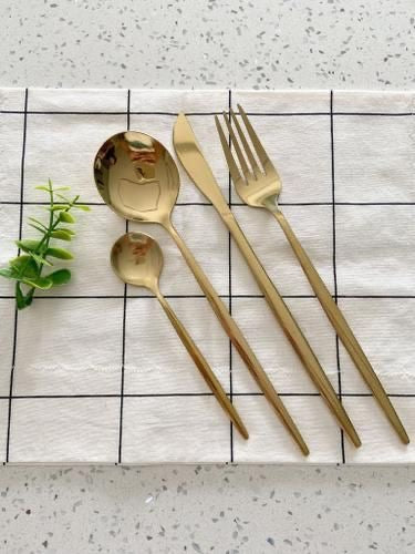 24-Gold Stainless Steel Cutlery Set