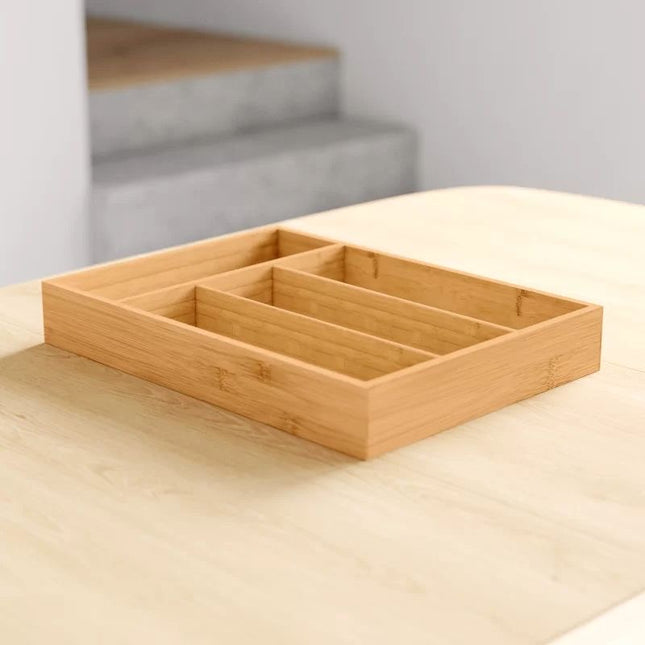 Bamboo Cutlery Organizer