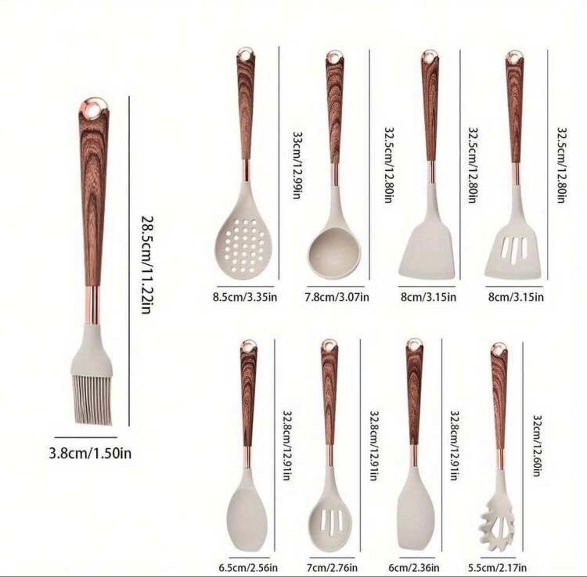 11pcs Silicone Kitchen Utensil Set