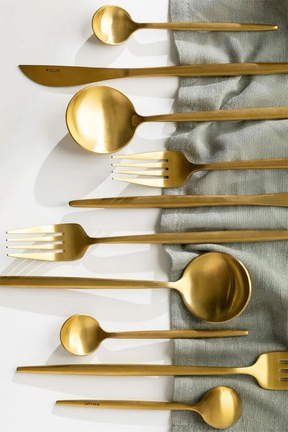 24-Gold Stainless Steel Cutlery Set