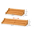 Bamboo 3-Tier Spice & Kitchen Organizer