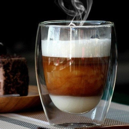 1pcs 450ml Double Glass Cup
