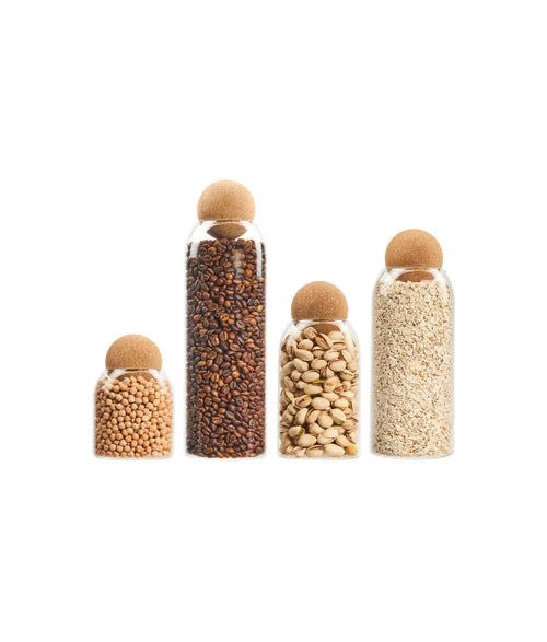 Set of 4 Jars With Circle Cover
