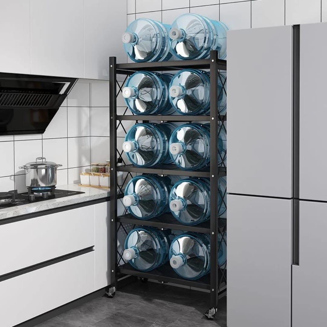 Modern Multi-Tier Metal/Iron Storage Shelf