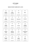 Stylish Kitchen Labels (4x4)