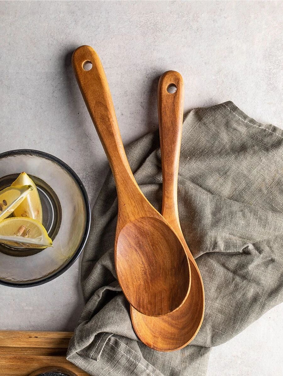 2pcs Medium Wood Spoons