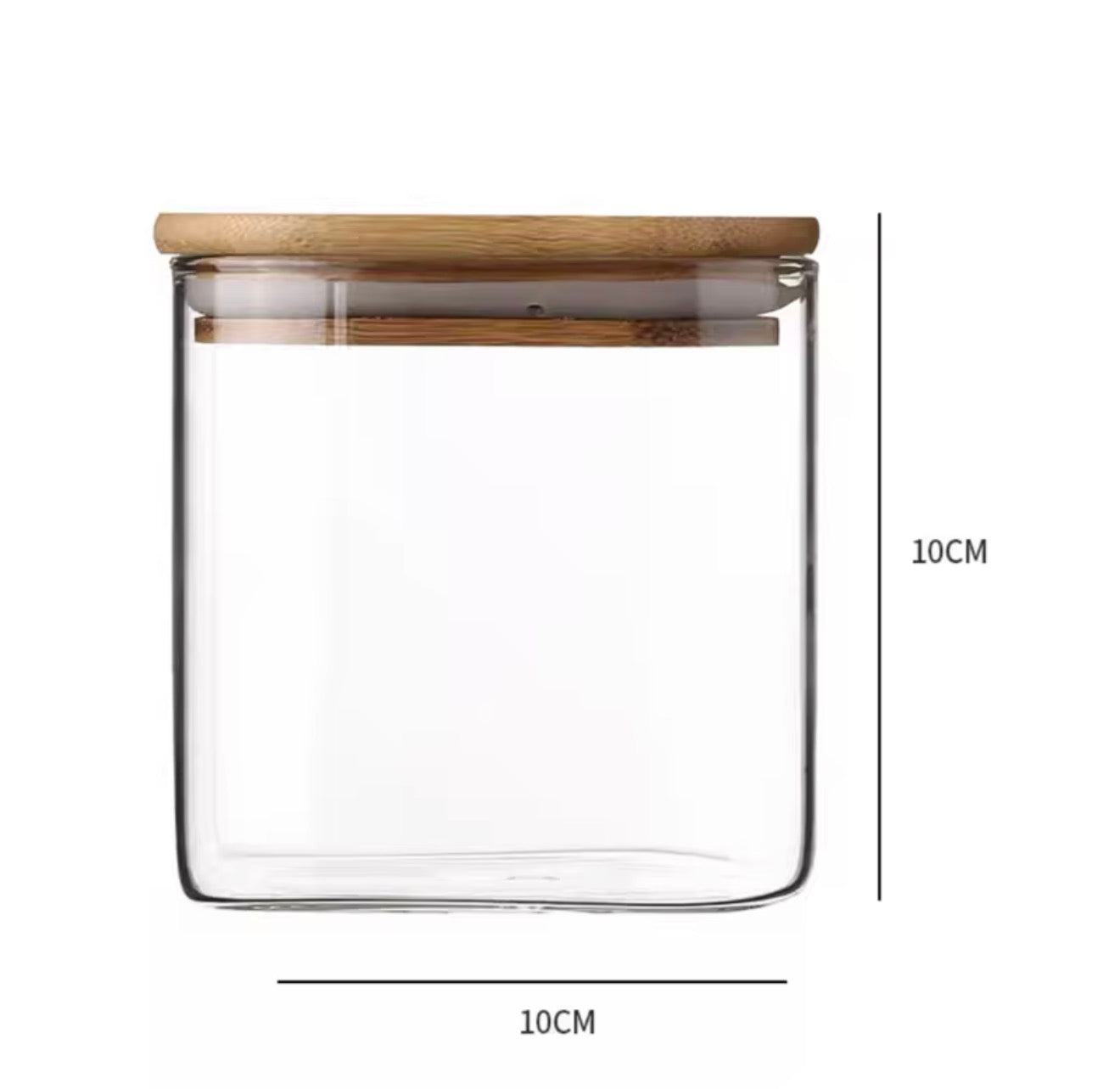 500ml Glass Storage Jar with Bamboo Lid