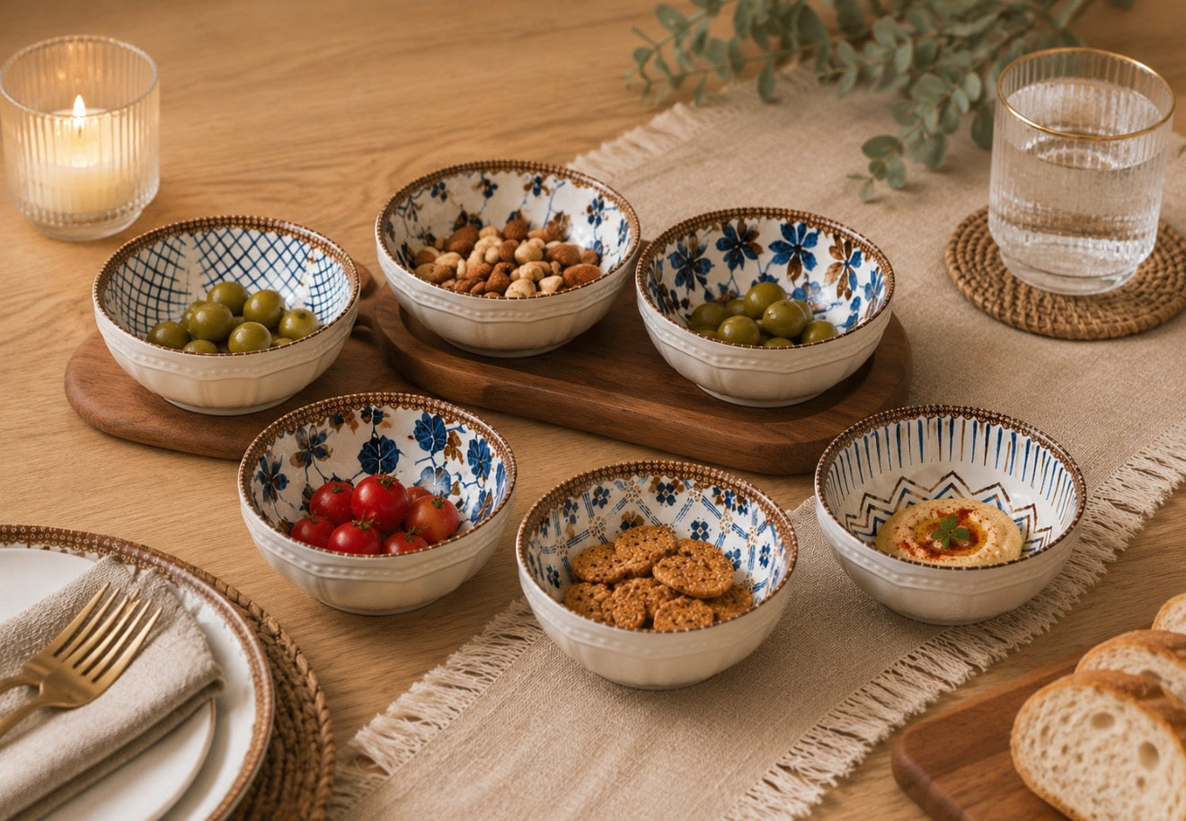 Elegant Serving Bowls Set – 6 Pieces