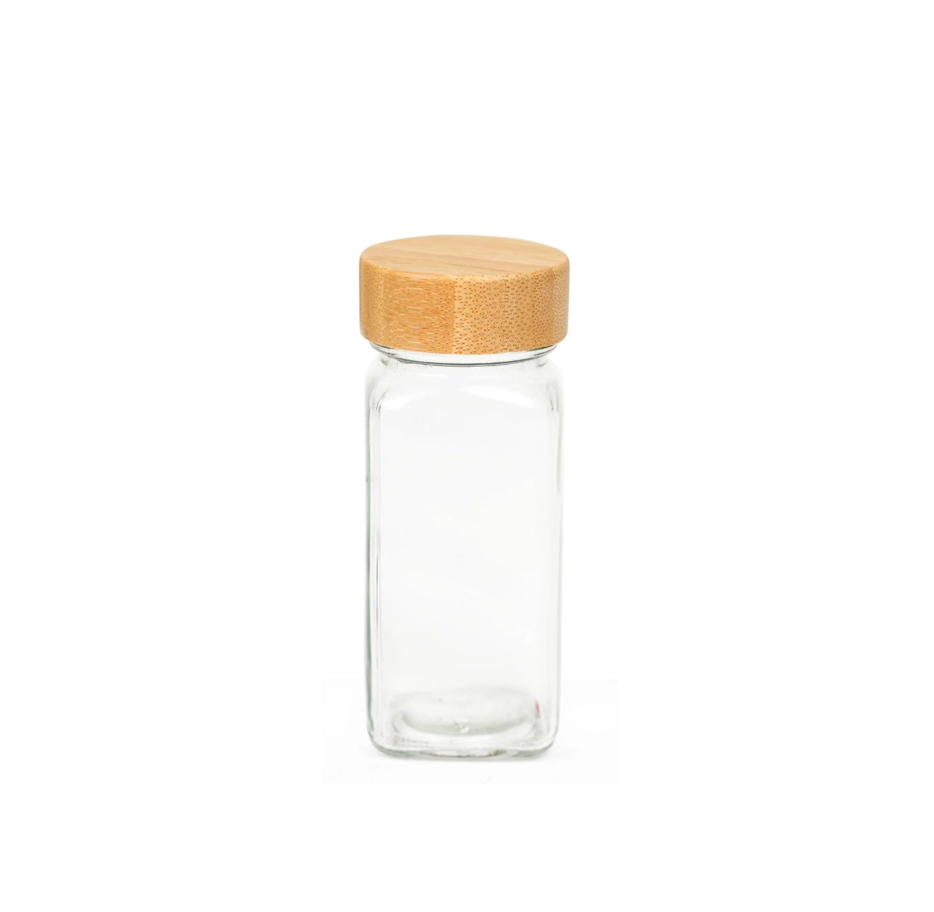 Jar Spices Shaker Bamboo Lid