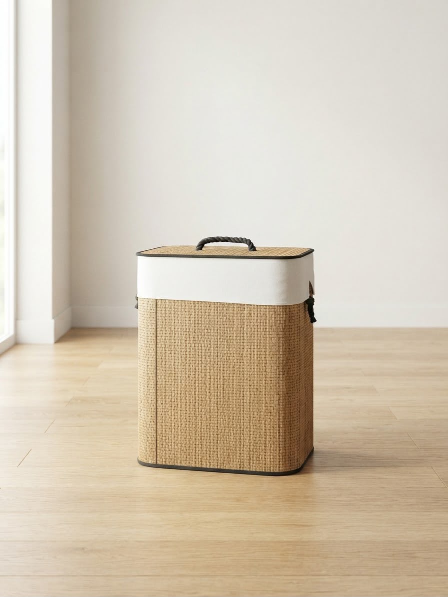 Rattan Storage Basket with Lid