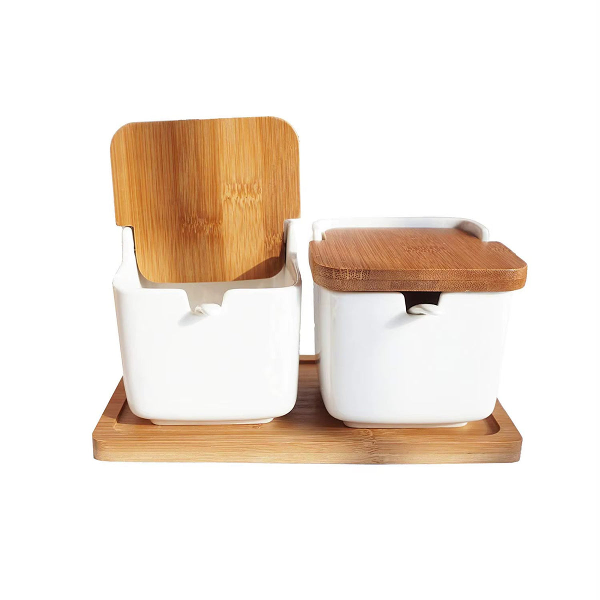 Double Compartment Kitchen Storage Box