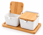 Double Compartment Kitchen Storage Box