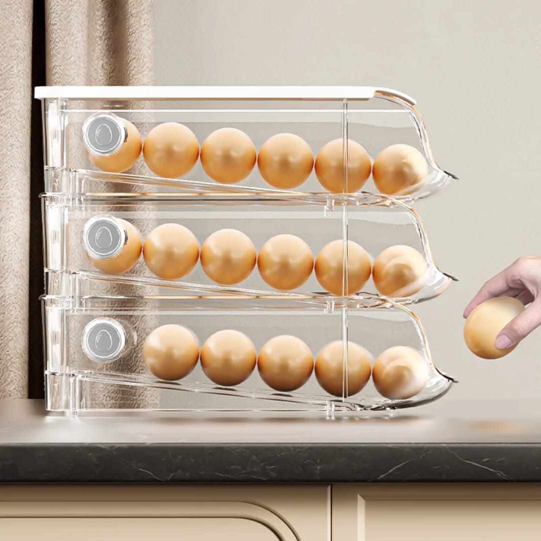 Clear Egg Storage Box – Space-Saving & Hygienic