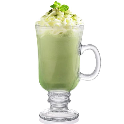 Glass cups with base