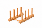 Bamboo Wooden Plate Rack