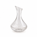 Elegant Ribbed Glass Carafe