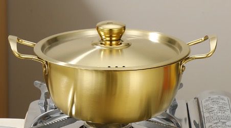 Luxury Gold Stainless Steel Cookware Set