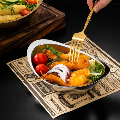 Modern Stainless Steel Serving Bowls