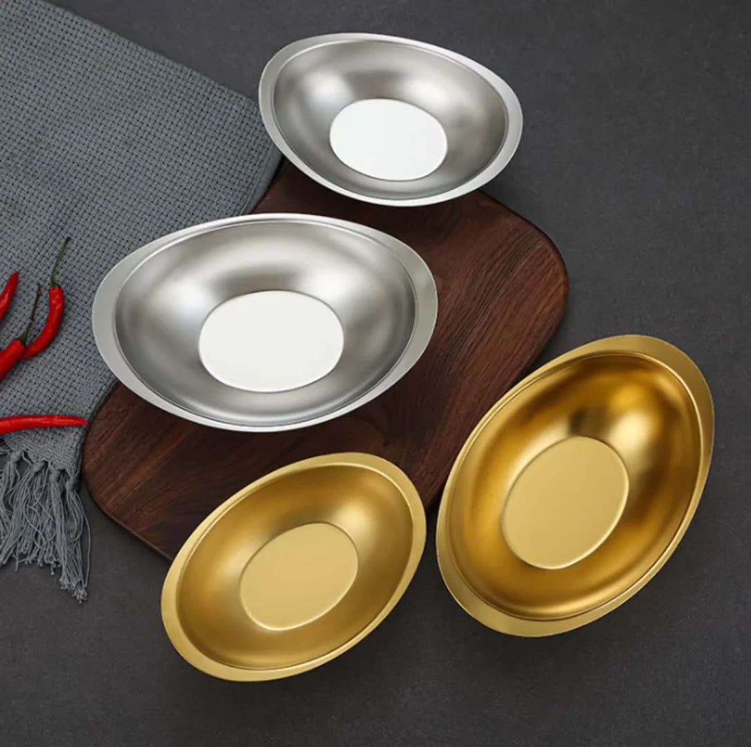 Modern Stainless Steel Serving Bowls
