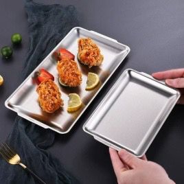 Elegant rectangular serving trays in a luxurious colors