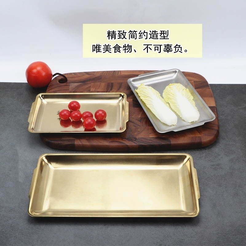 Elegant rectangular serving trays in a luxurious colors