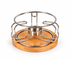 Metal Candle Warmer Stand with Wooden Base