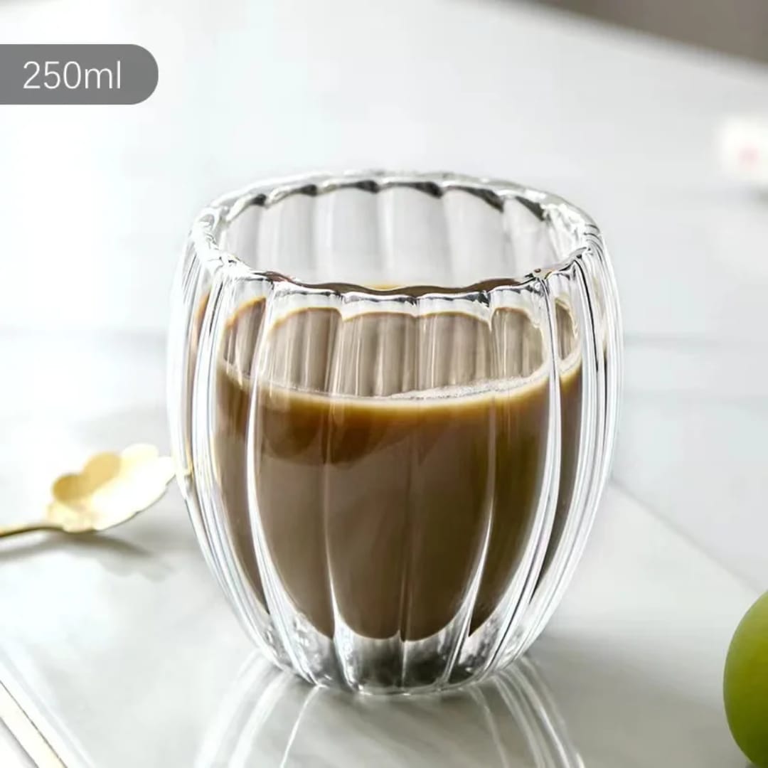 1pcs Double Glass Cup