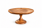 Elegant Wooden Pedestal Cake Stand