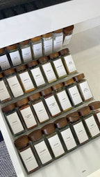 12 Glass Spices Jars