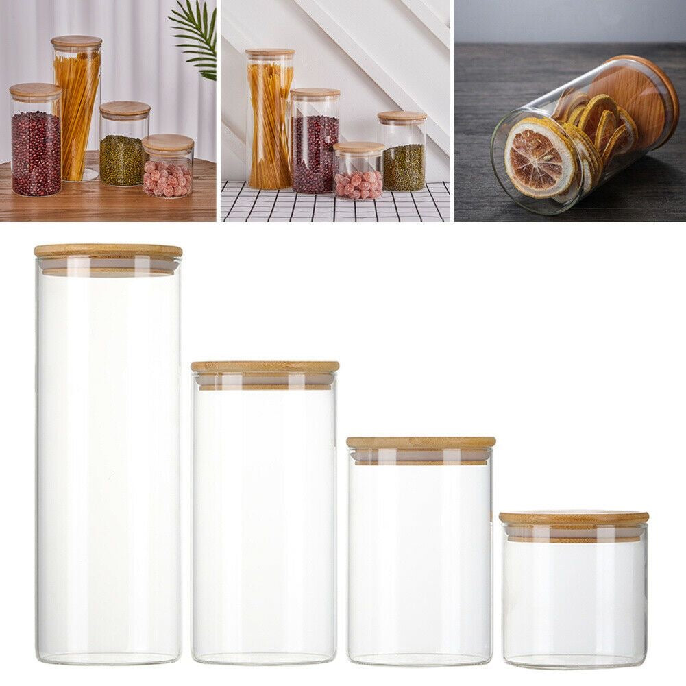 1pcs Glass Jars With sizes