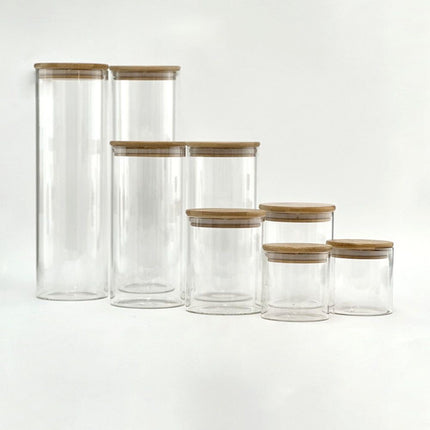 Glass Jar W/ Bamboo Lid