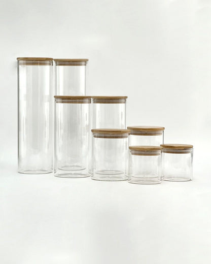 1pcs Glass Jars With sizes