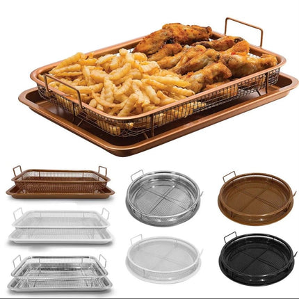 Stainless steel tray and basket