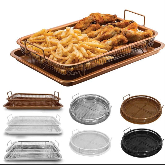 Stainless steel tray and basket