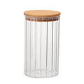 8x16cm Glass Storage Jar With Wooden Lid
