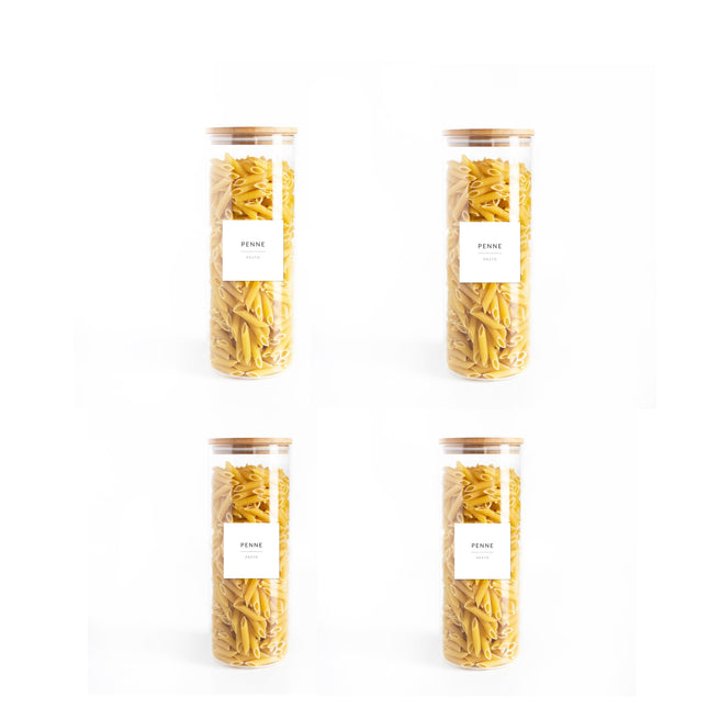 Glass Jars/Bamboo Lid