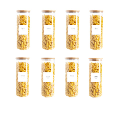 Glass Jars/Bamboo Lid