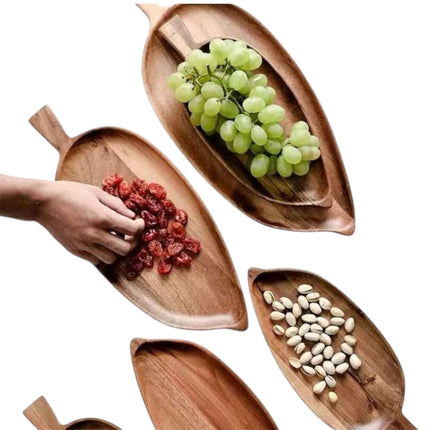 Premium Wooden Leaf Serving Trays