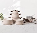 15-Pieces Healthy Ceramic Granite Cookware Set