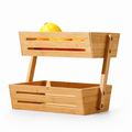 2-Tier Bamboo Fruit Basket