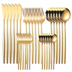60 pcs Gold Cutlery Stainless Steel Set