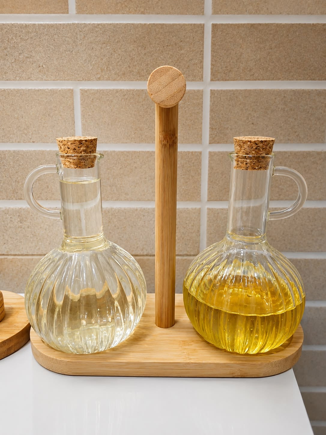 Elegant Oil & Vinegar Dispenser Set