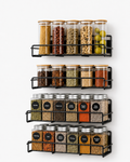 Wall-Mounted Spice Rack Organizer
