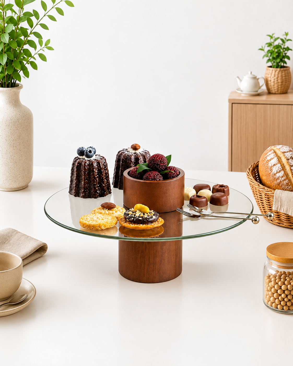 Elegant Serving Stand & Hosting Set